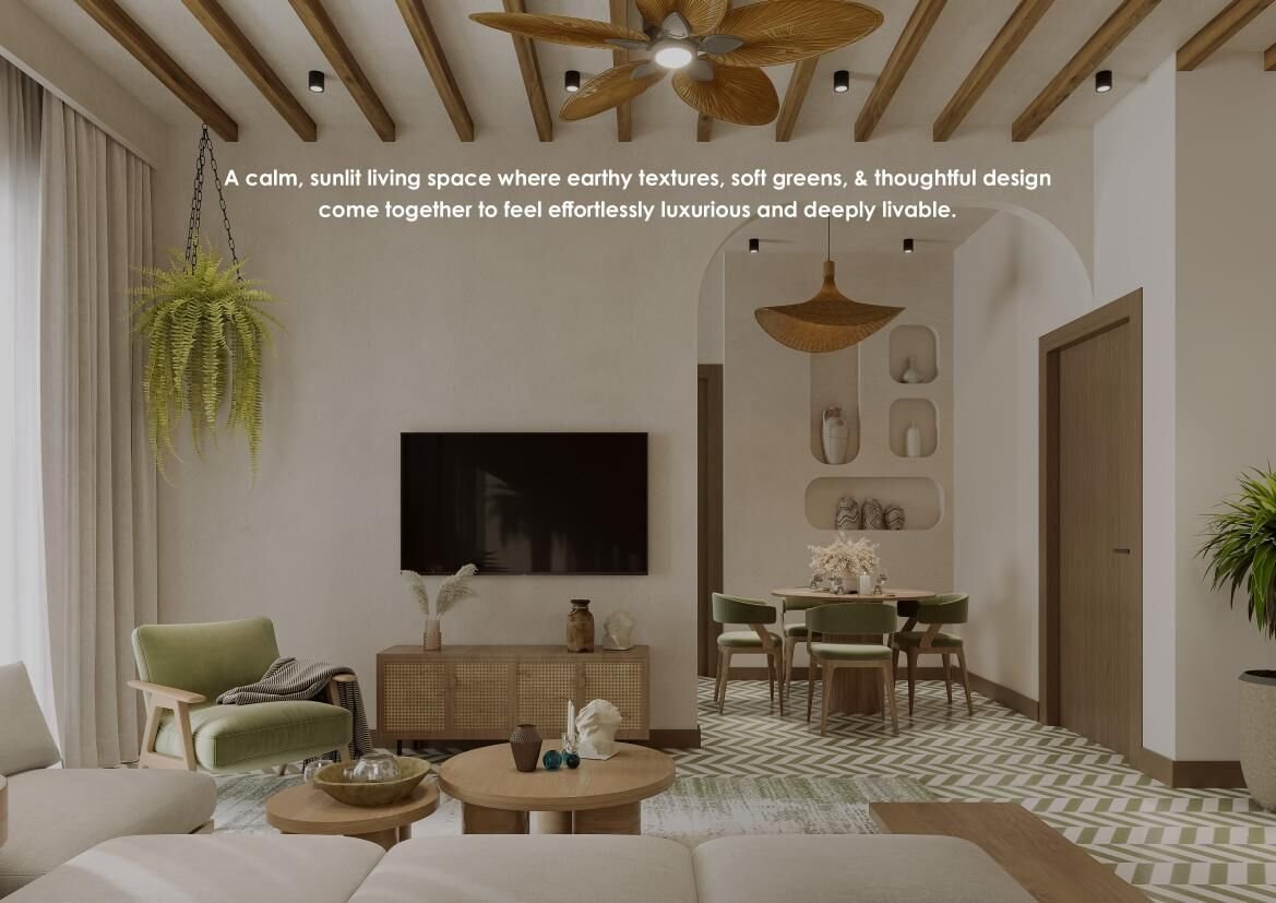 Interior living area at AERIUM